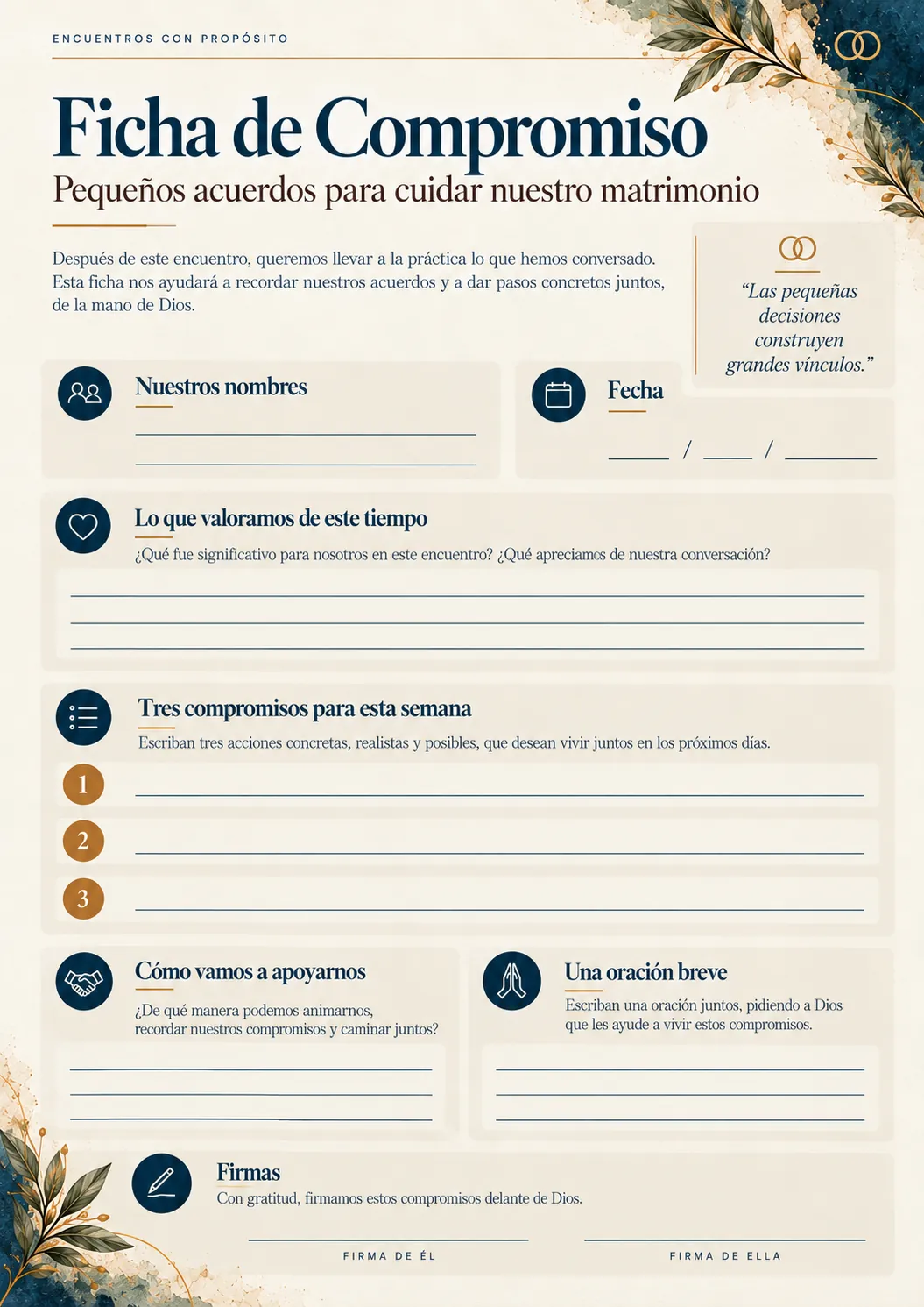 Ficha de compromiso