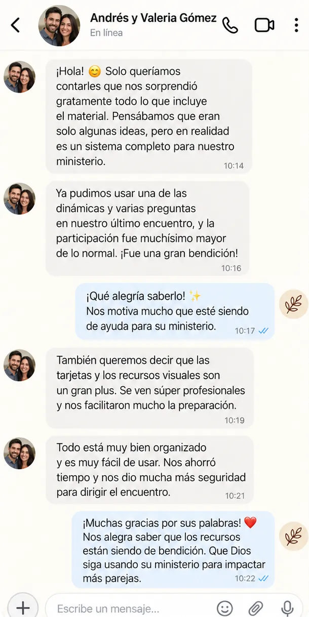 Testimonio ilustrativo 4 sobre Encuentros con Propósito