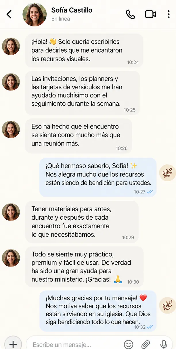 Testimonio ilustrativo 1 sobre Encuentros con Propósito