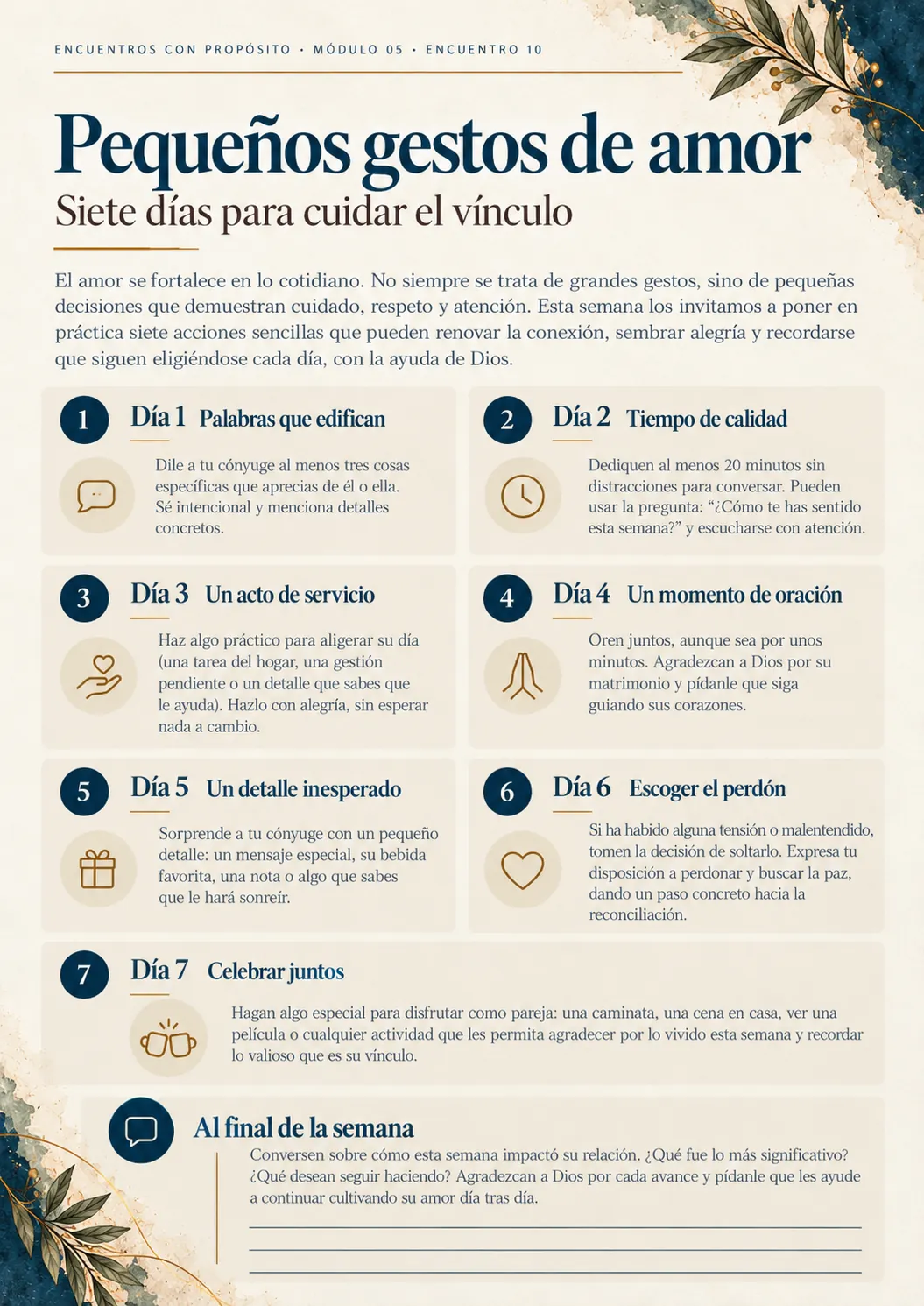 Pequeños gestos de amor